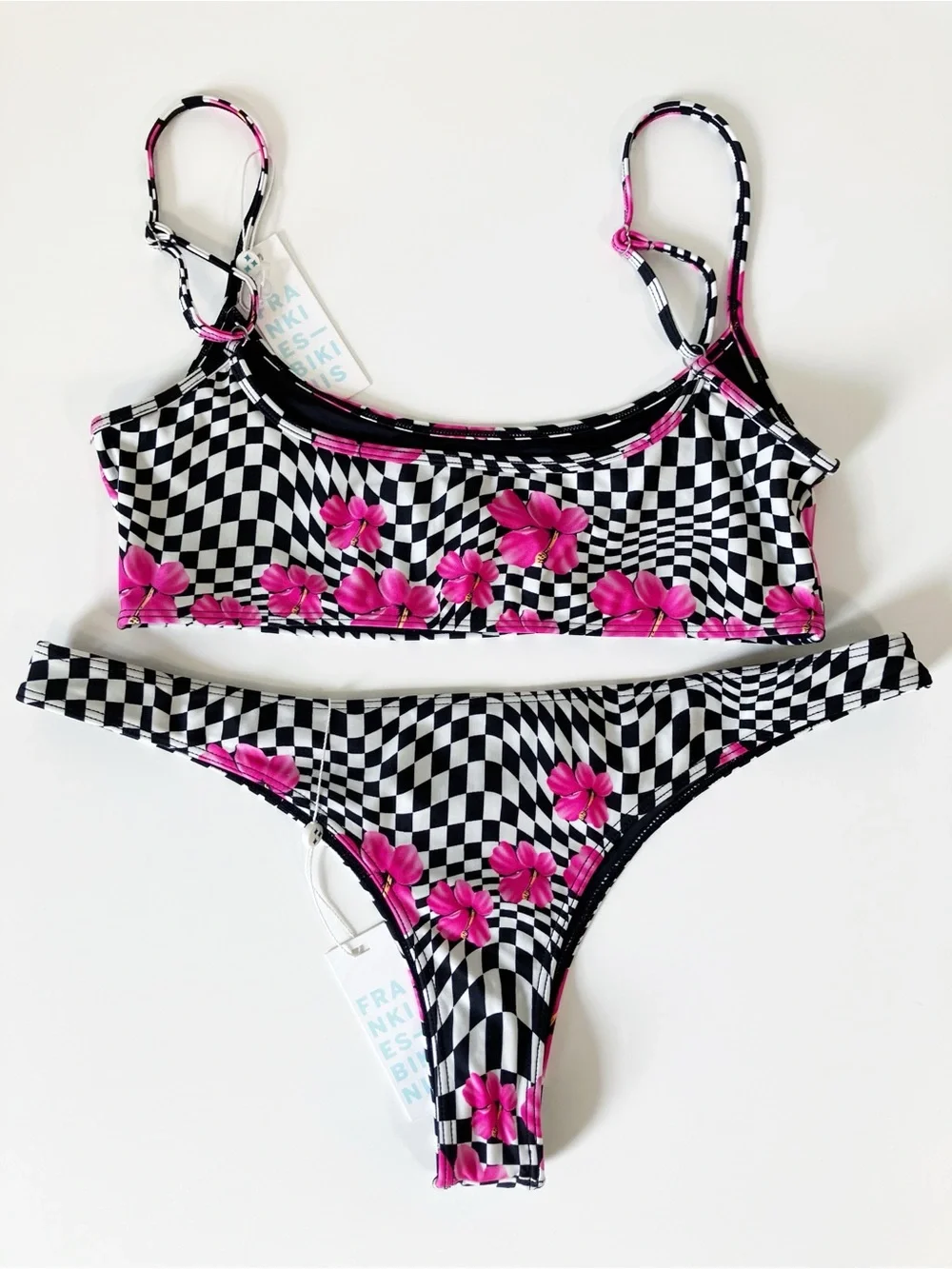 Frankie’s Bikinis | Black Dallas Shine Bikini Set Beach Pool Travel Vacation